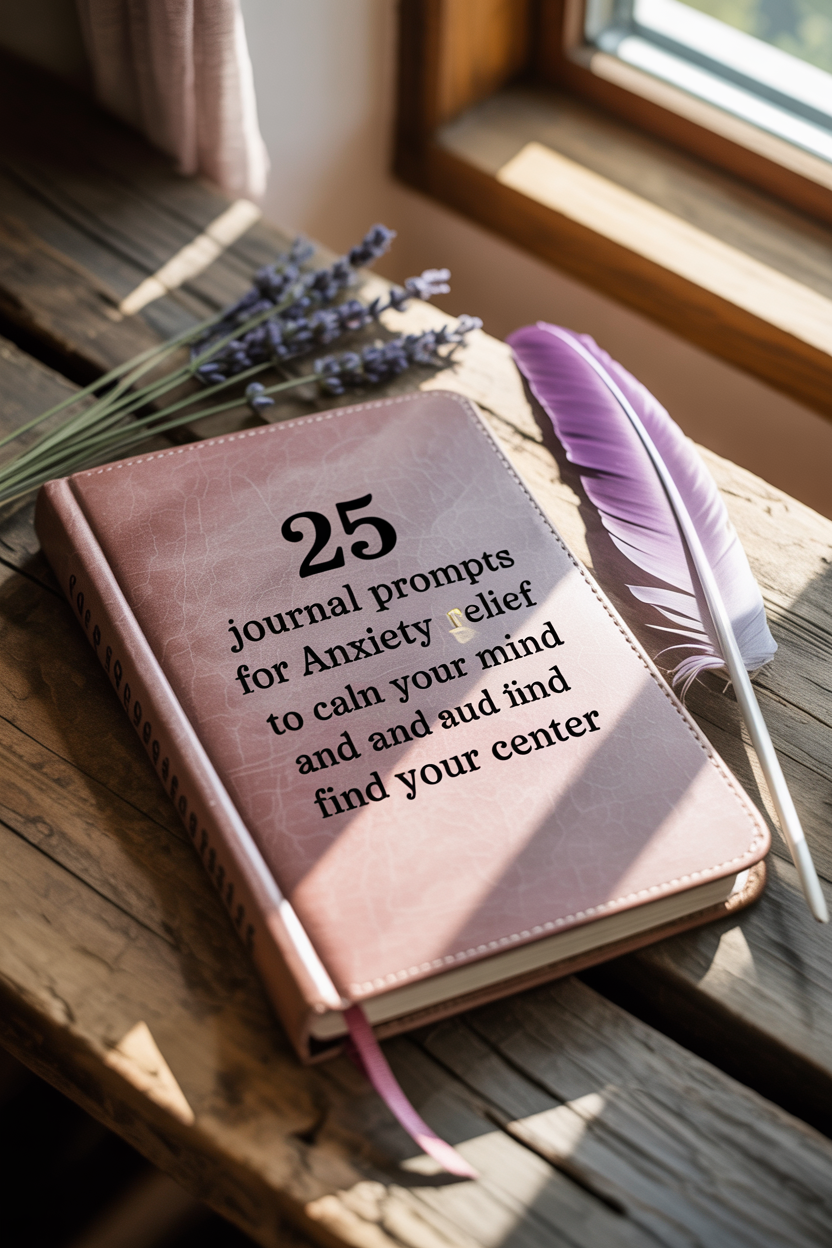 25 Journal Prompts for Anxiety Relief