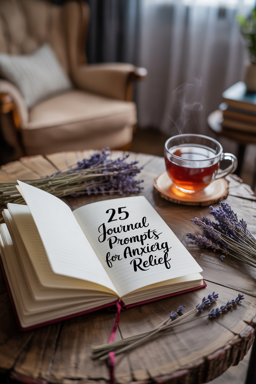 25 Journal Prompts for Anxiety Relief