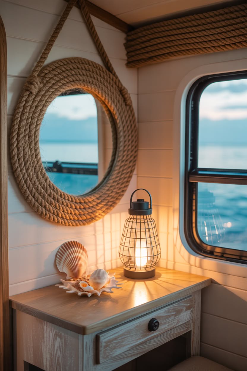 Beach-Themed RV Interior Remodel & Decor Ideas