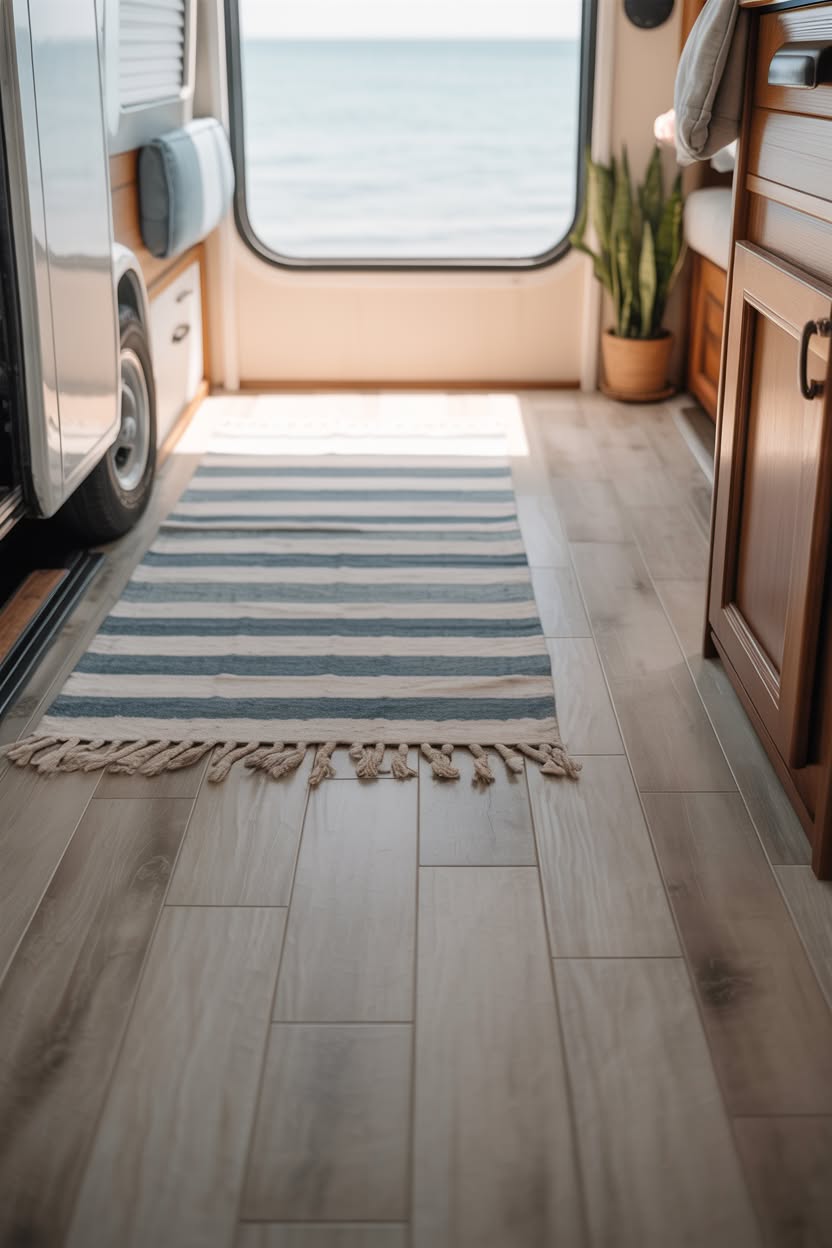 Beach-Themed RV Interior Remodel & Decor Ideas